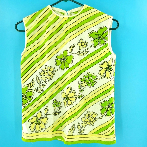Vintage Tops - Vintage 60s sleeveless top